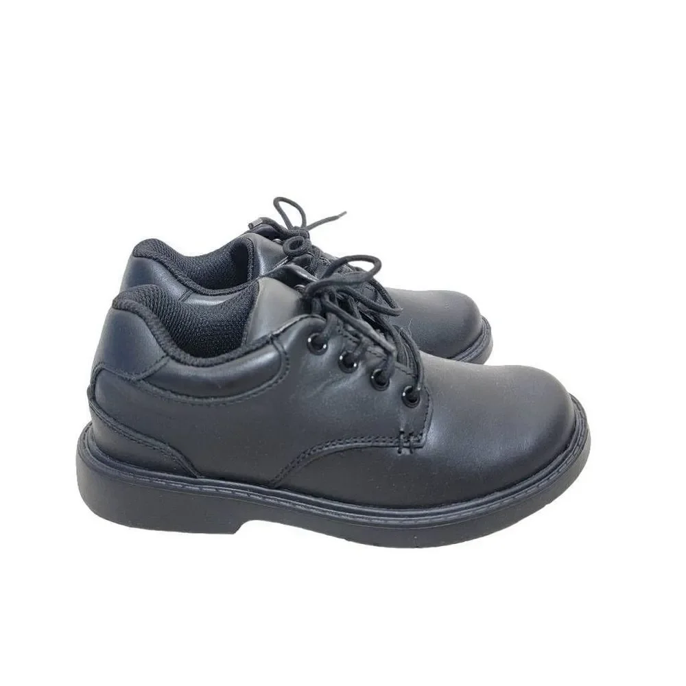 Stride Rite SR Murphy Black Leather Dress Shoes Sneakers Boys 11.5